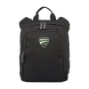 Borsello a tracolla da Uomo nero con logo verde fluo Ducati Corse