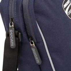 Borsello a tracolla da Uomo blu con logo bianco Ducati Corse