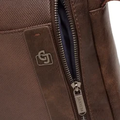 Borsello marrone da Uomo con logo frontale Carrera