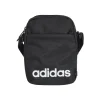 Borsello nero con tasca e logo frontale adidas