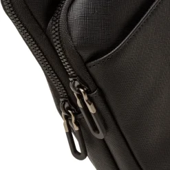 Borsello nero da Uomo con diversi scomparti e logo Carrera Jeans