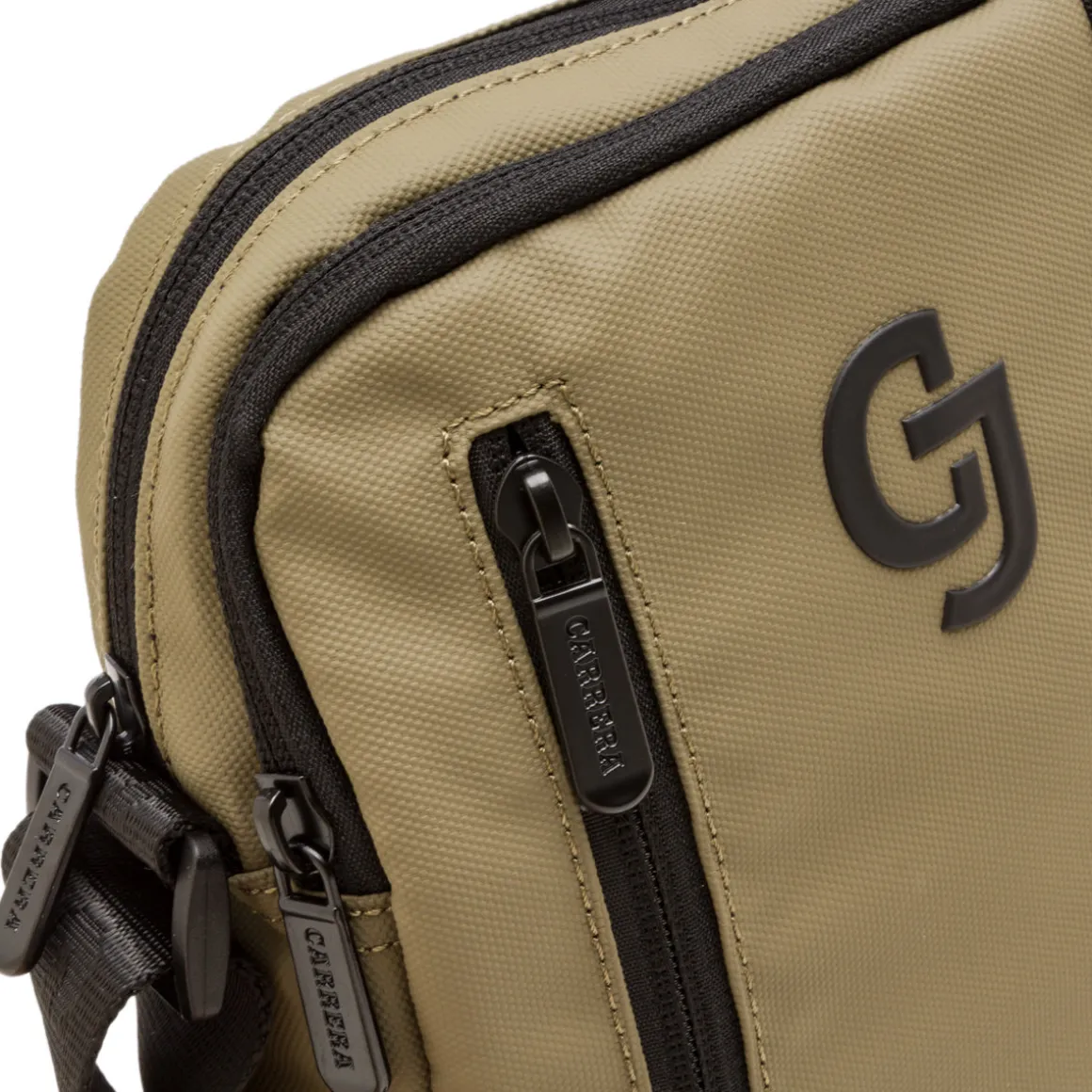 Borsello verde militare da Uomo con dettagli neri e tasche Carrera Jeans