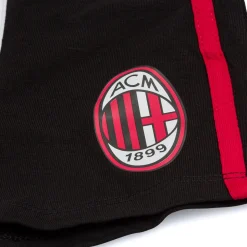 Boxer neri da bambino con logo Milan