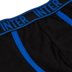Boxer neri da bambino con logo Inter