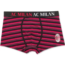 Boxer rossoneri da uomo con logo Milan