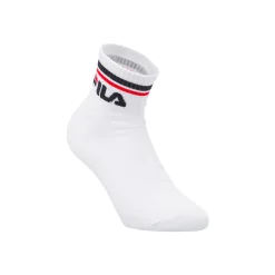 Calzini 3 paia bianchi corti in Cotone con logo Fila