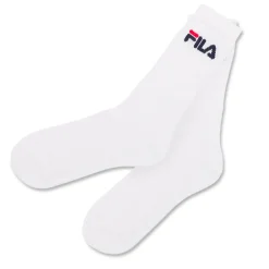Calzini alti in Cotone bianchi 3 paia con logo Fila