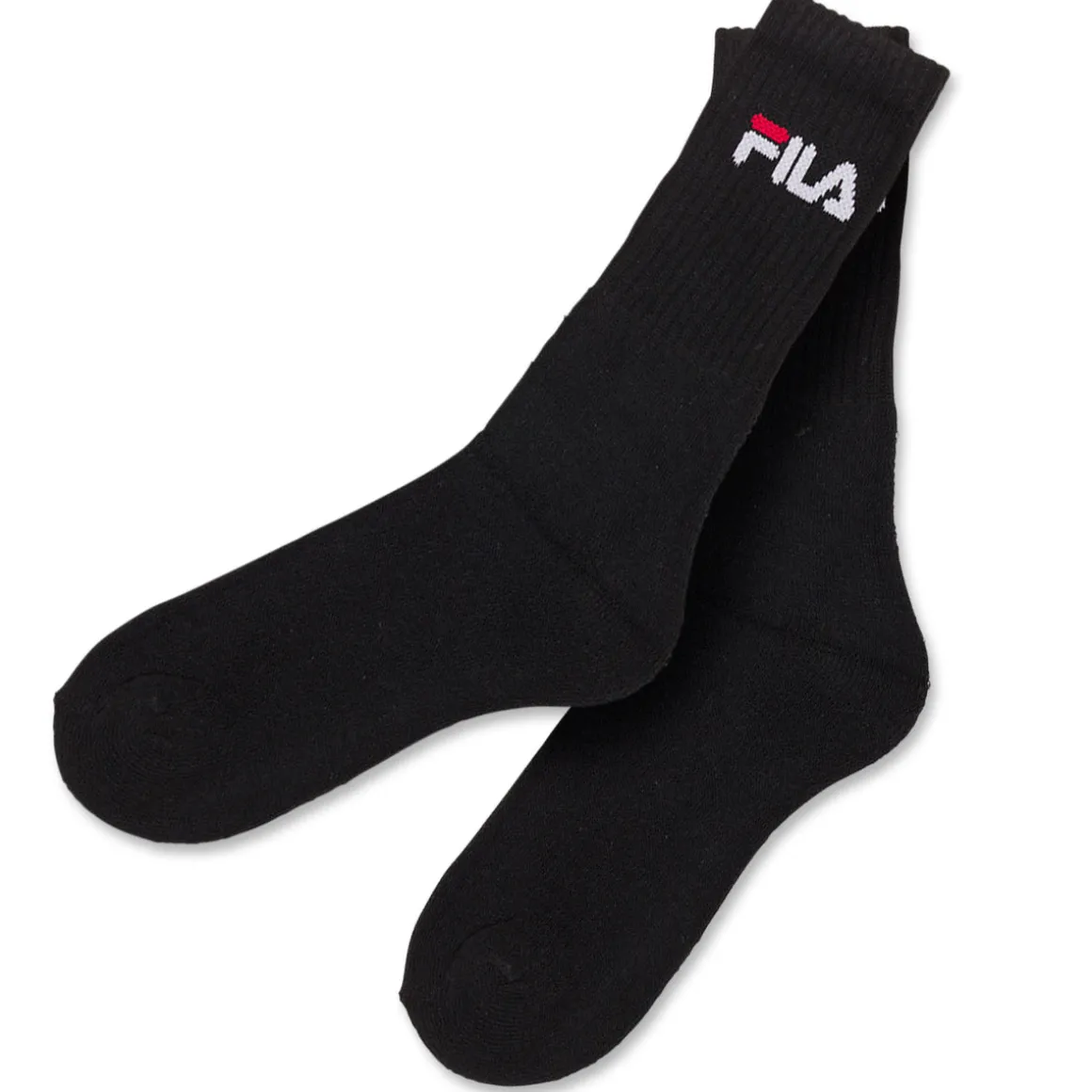 Calzini alti in Cotone neri 3 paia con logo Fila