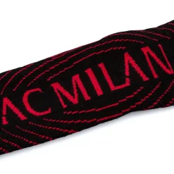 Calzini antiscivolo neri da bambino con logo Milan