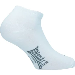 Calzini corti bianchi 5 paia in cotone unisex Lonsdale
