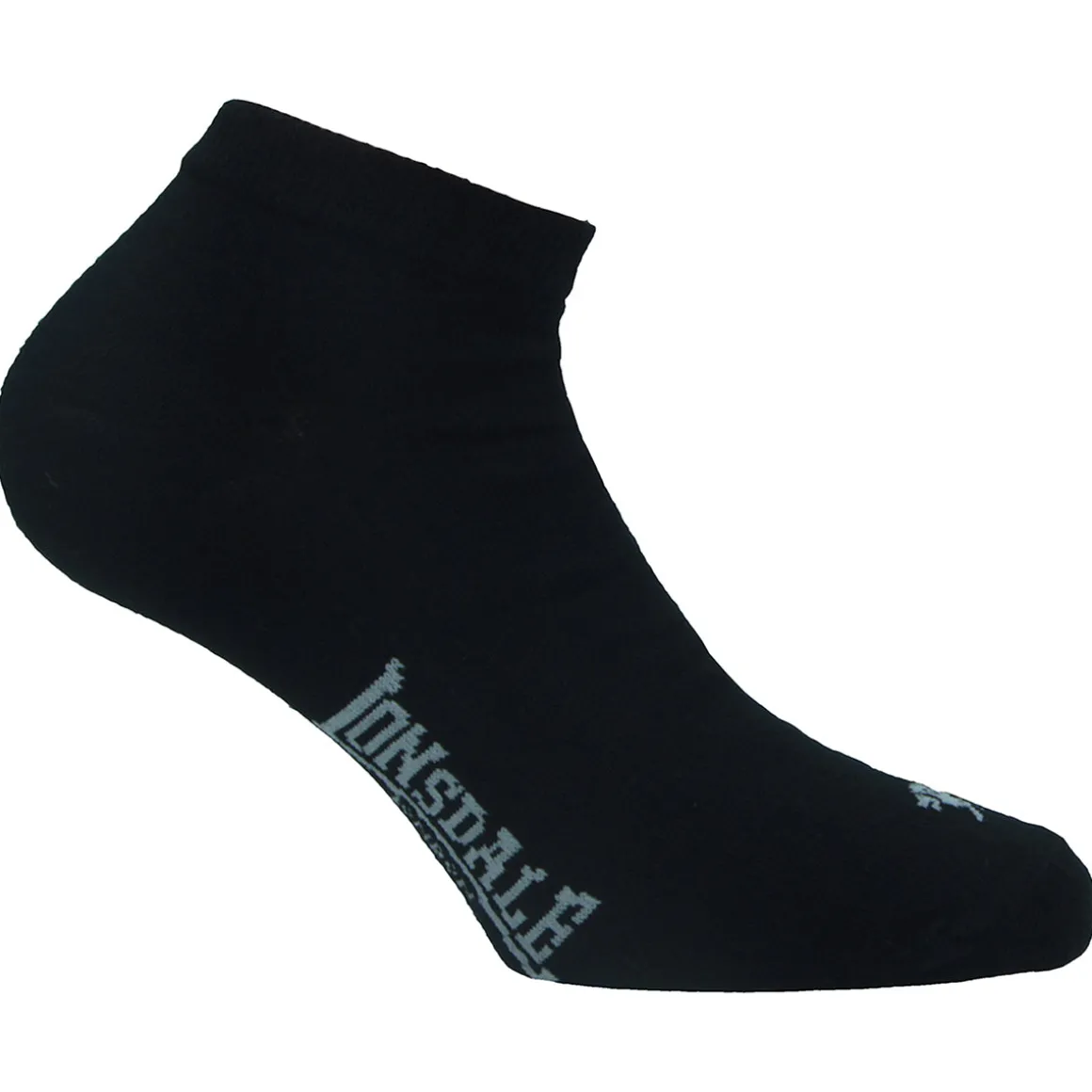 Calzini sportivi corti neri unisex in cotone Lonsdale