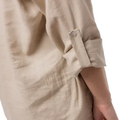 Camicia Beige da Donna in Misto Lino a Manica Lunga Swish Jeans