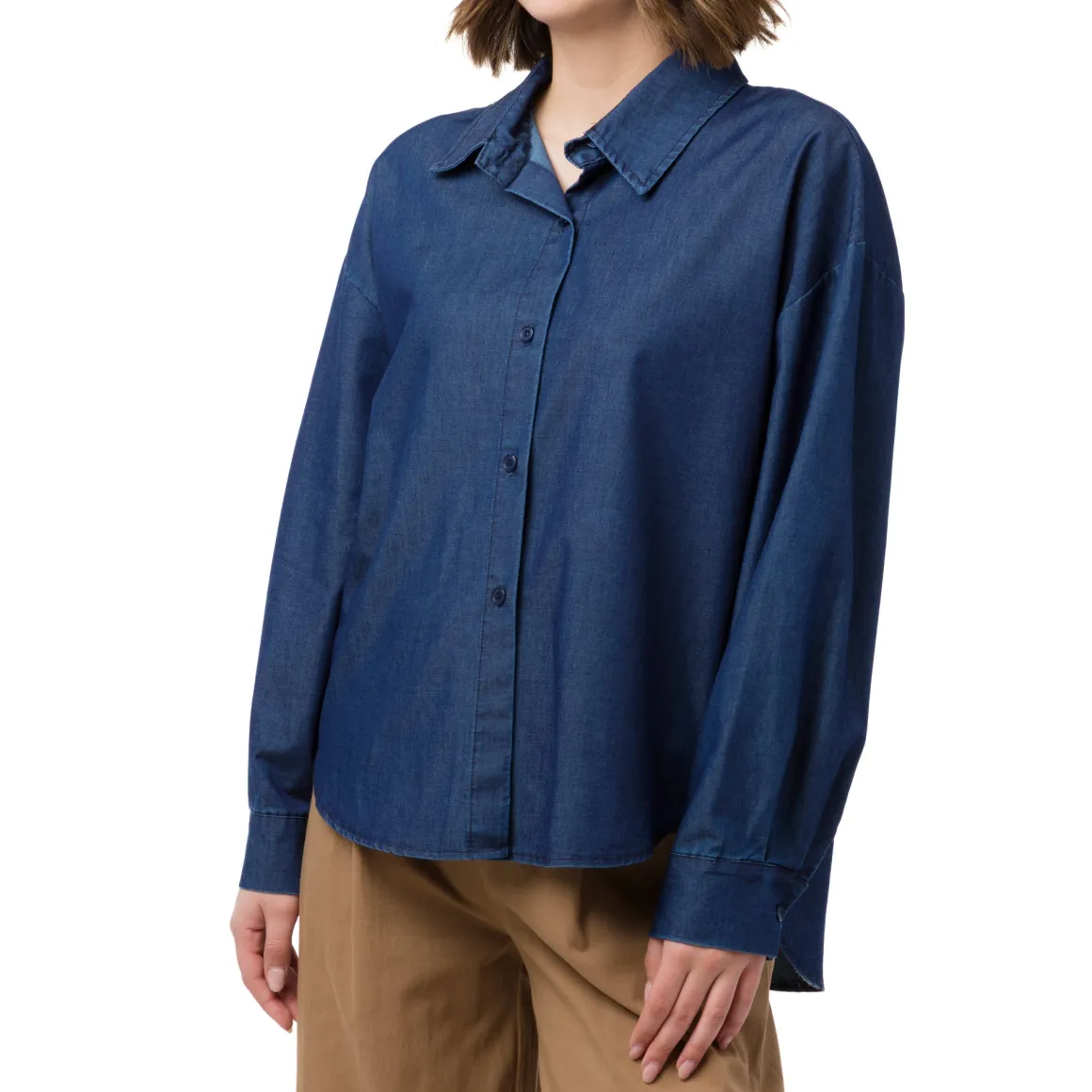 Camicia Blu jeans da Donna in cotone Swish Jeans