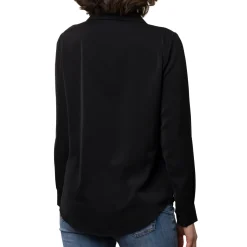Camicia da donna nera in tessuto velato Swish Jeans