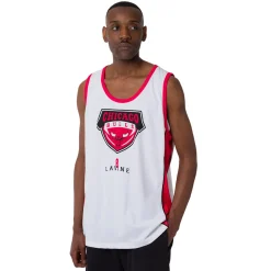 Canotta sportiva da Uomo in Cotone bianca Chicago Bulls NBA