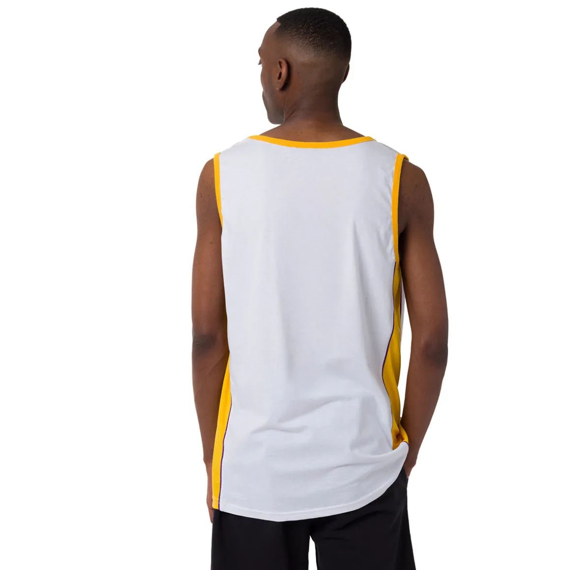 Canotta sportiva da Uomo in Cotone bianca della squadra LA Lakers NBA