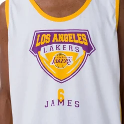 Canotta sportiva da Uomo in Cotone bianca della squadra LA Lakers NBA