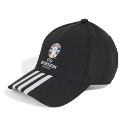 Cappellino con visiera nero e bianco adidas UEFA EURO24 Official Emblem