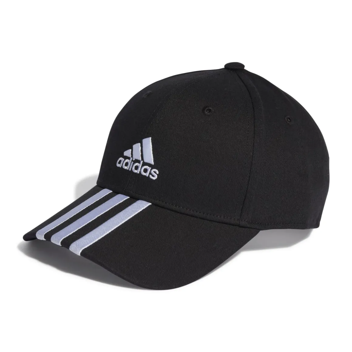 Cappellino da baseball nero adidas 3-stripes Cotton Twill
