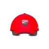 Cappellino da uomo rosso con dettaglio nero e logo Ducati