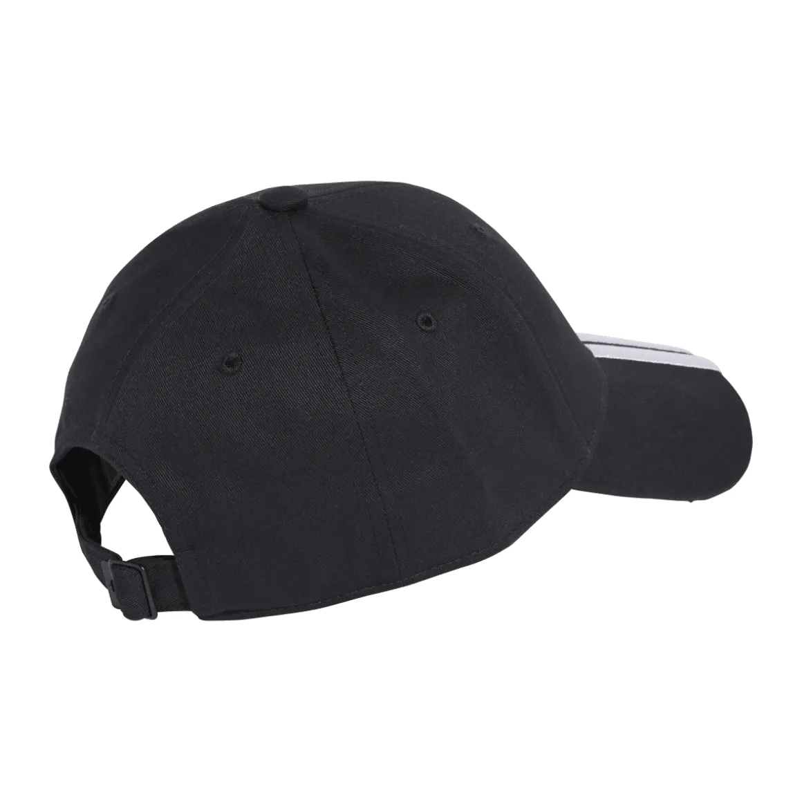 Cappellino nero regolabile con visiera e logo adidas