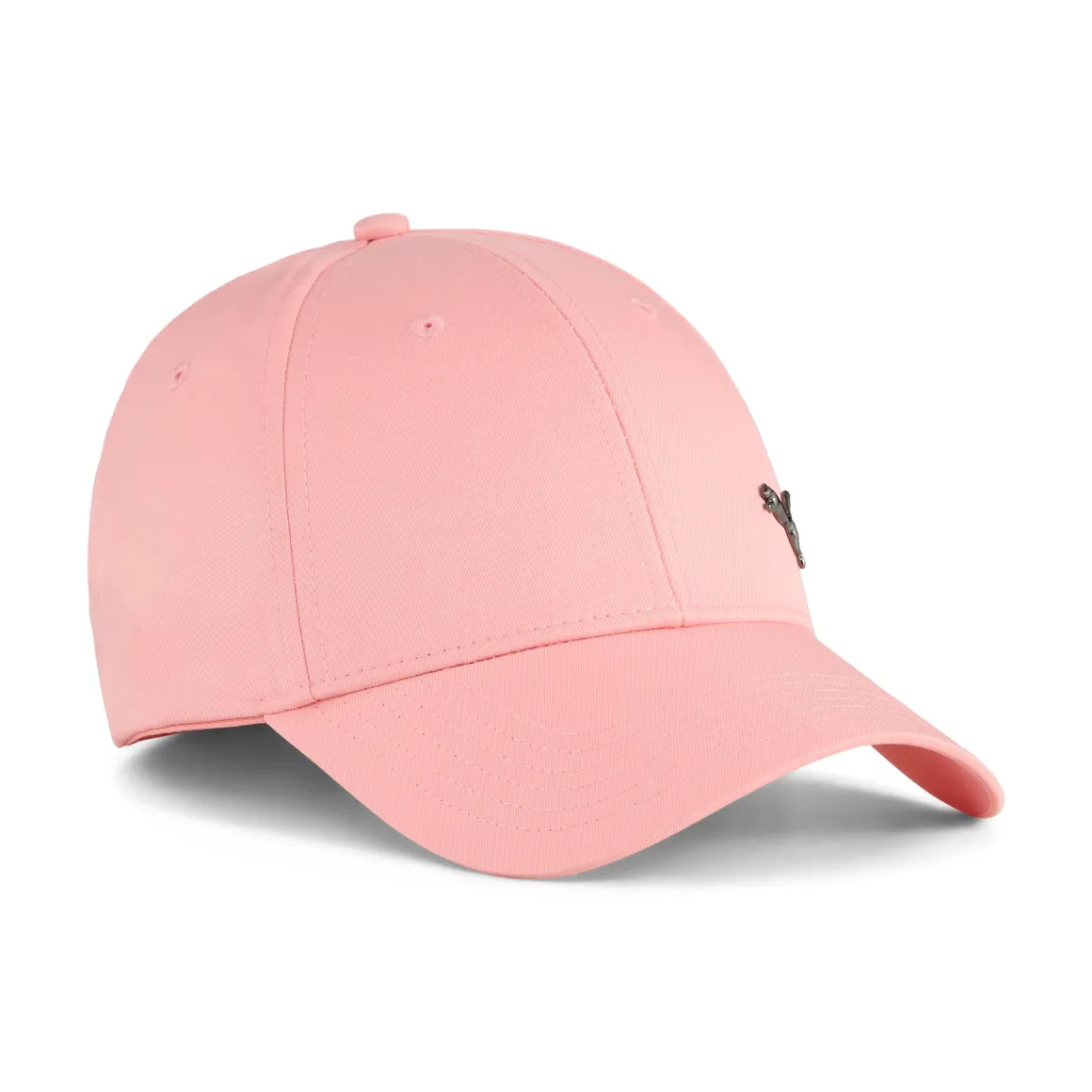Cappellino rosa con logo e chiusura con strappo Puma Ess Metal