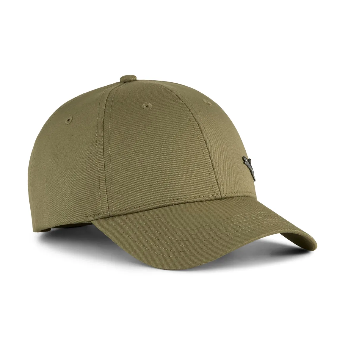 Cappellino verde militare con logo e chiusura con strappo Puma Ess Metal