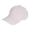 Cappello rosa regolabile con visiera e logo adidas