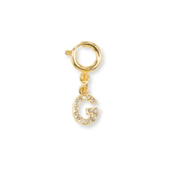 Charm Lettera G oro decorazione personalizzata scarpe Lora Ferres