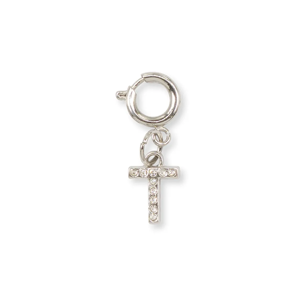 Charm Lettera T argento accessorio unico per scarpe borse Lora Ferres
