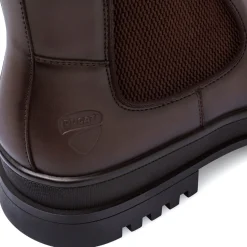 Chelsea Boot da uomo marroni con suola carrarmato Ducati