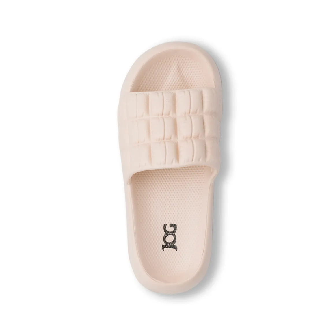 Ciabatte beige da Donna con fascia effetto trapuntato Jog