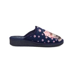 Ciabatte blu da Donna con gatto Italia Trend