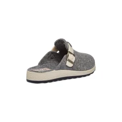 Ciabatte da Donna grigie in feltro con fibbia Fly Flot