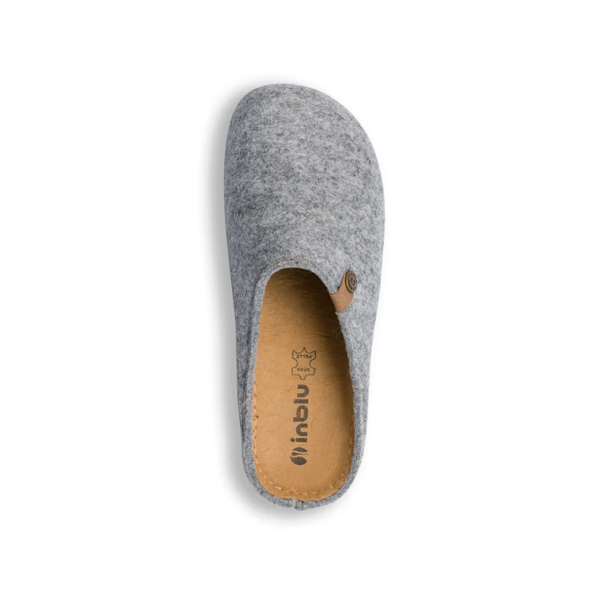 Ciabatte da Donna in feltro grigio Inblu