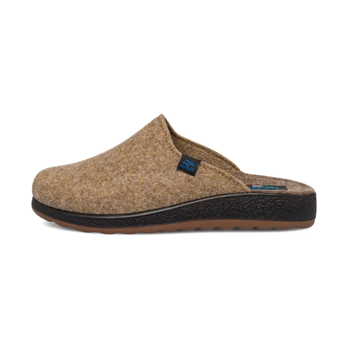 Ciabatte da Uomo in feltro marrone chiaro Fly Flot