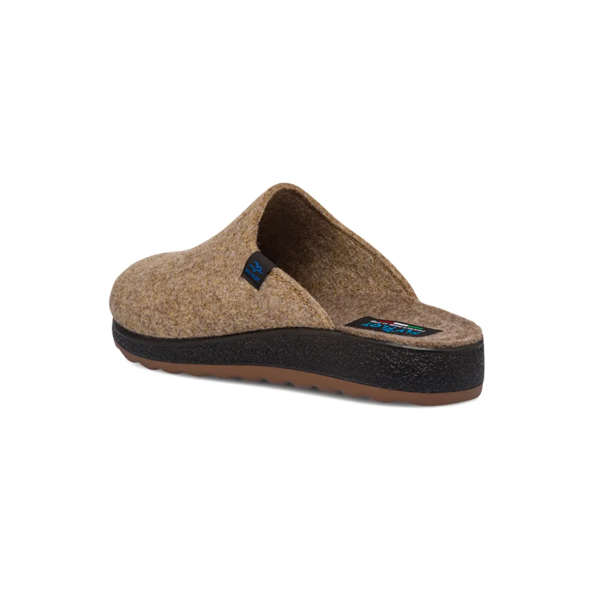 Ciabatte da Uomo in feltro marrone chiaro Fly Flot