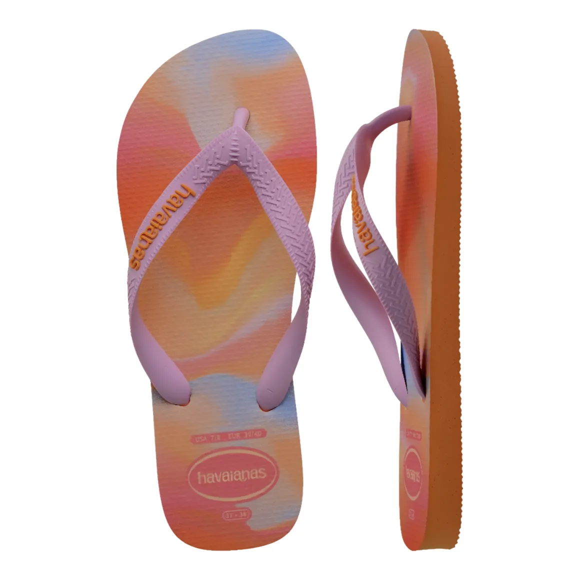 Ciabatte infradito arancioni e lilla da Donna TOP FASHION Havaianas