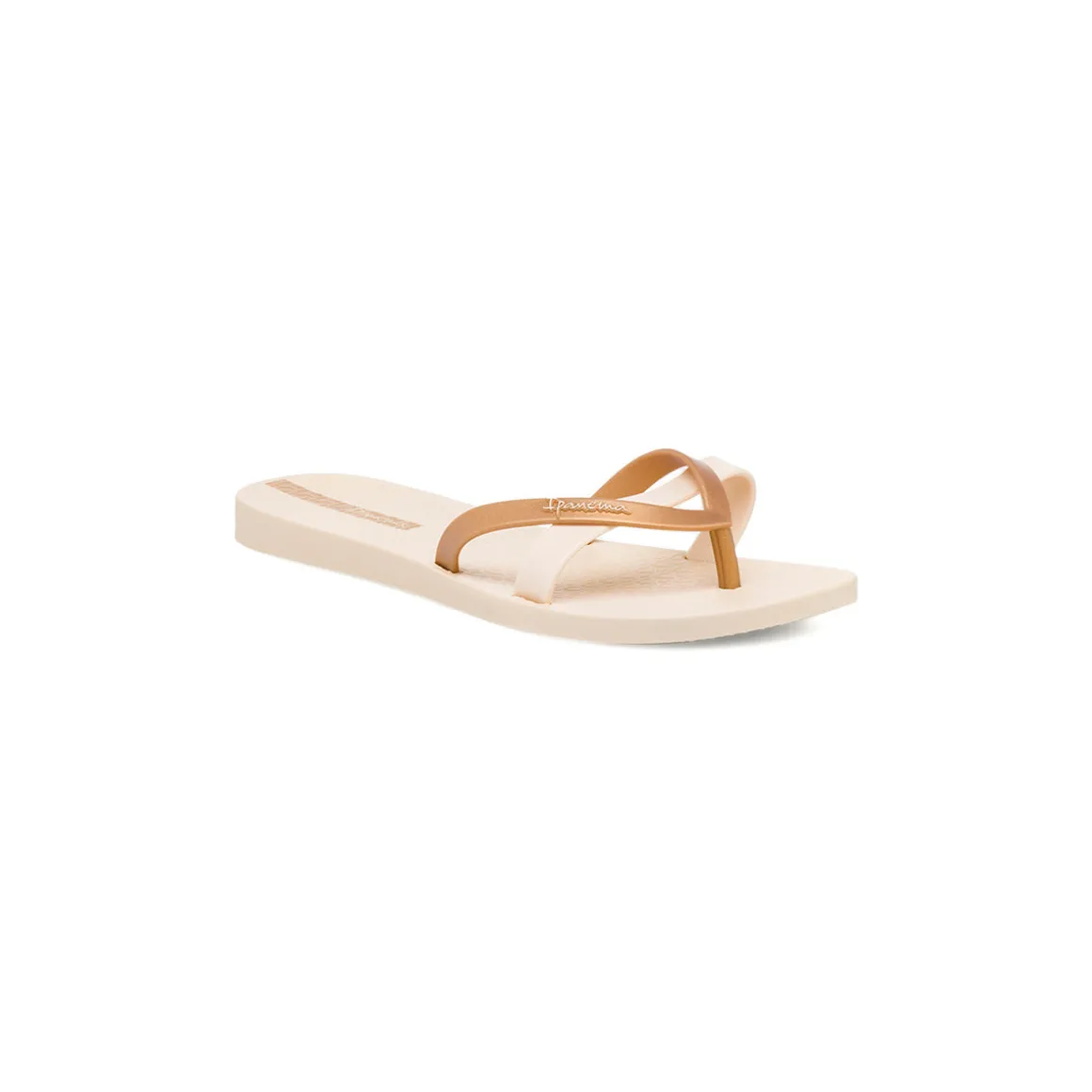 Ciabatte Infradito Beige e Oro da Donna con logo Ipanema