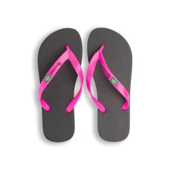 Ciabatte infradito da donna nere e fucsia con bandiera brasile Ipanema Clas Brasil II