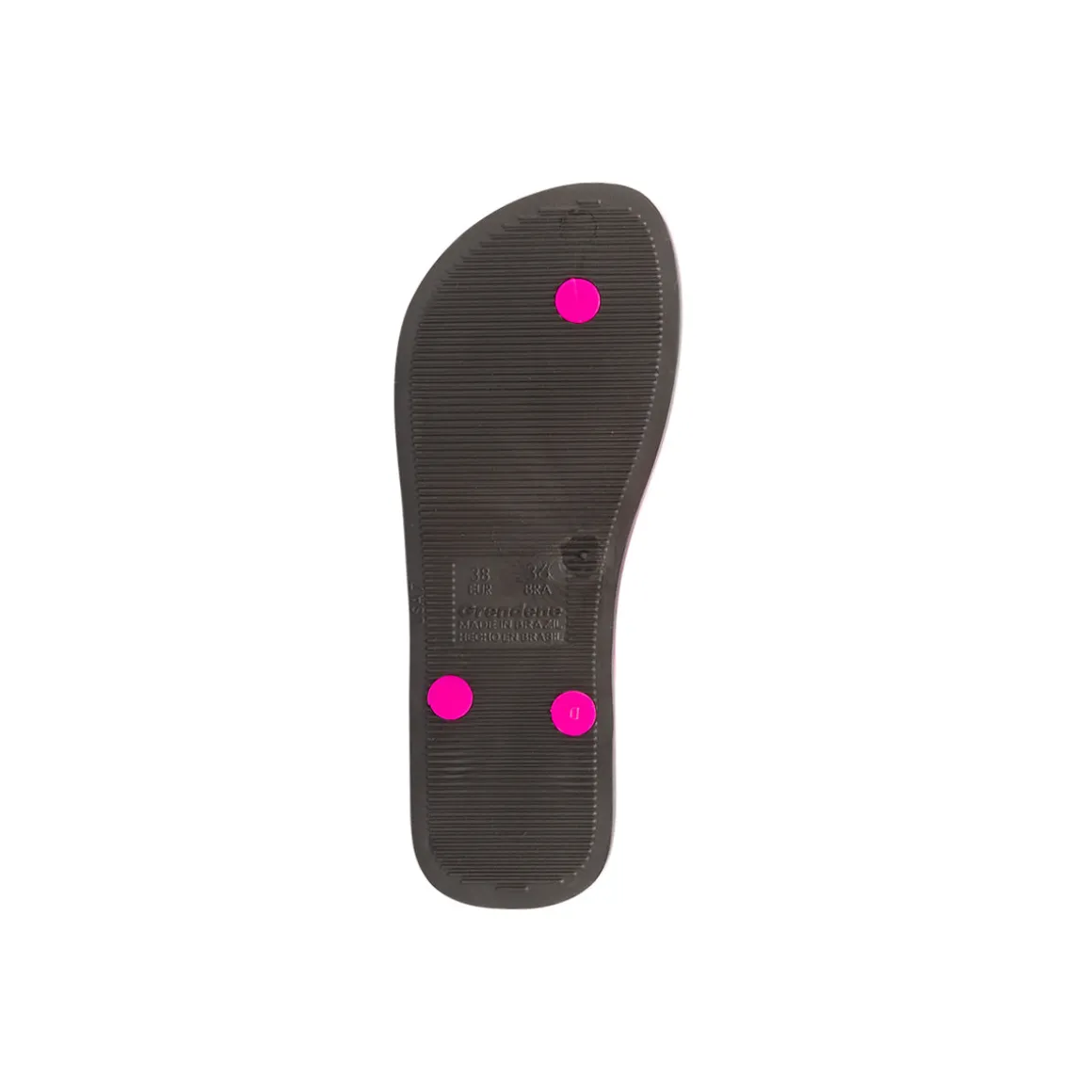 Ciabatte infradito da donna nere e fucsia con bandiera brasile Ipanema Clas Brasil II