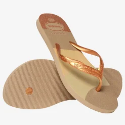 Ciabatte infradito Oro e Beige da Donna Havaianas Fantasia Gloss
