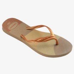 Ciabatte infradito Oro e Beige da Donna Havaianas Fantasia Gloss