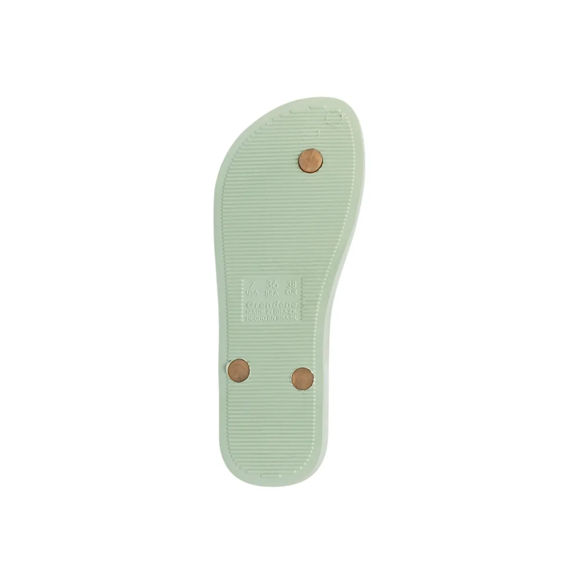Ciabatte infradito verde chiaro e oro da Donna con logo Ipanema