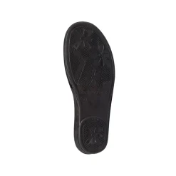 Ciabatte nere da Donna con dettaglio cuore animalier Stilrosa