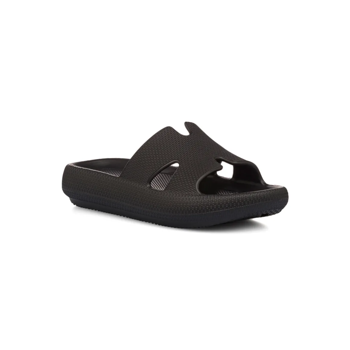 Ciabatte nere da Donna con suola platform Lora Ferres On The Beach