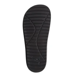Ciabatte nere in gomma Unisex con logo Puma