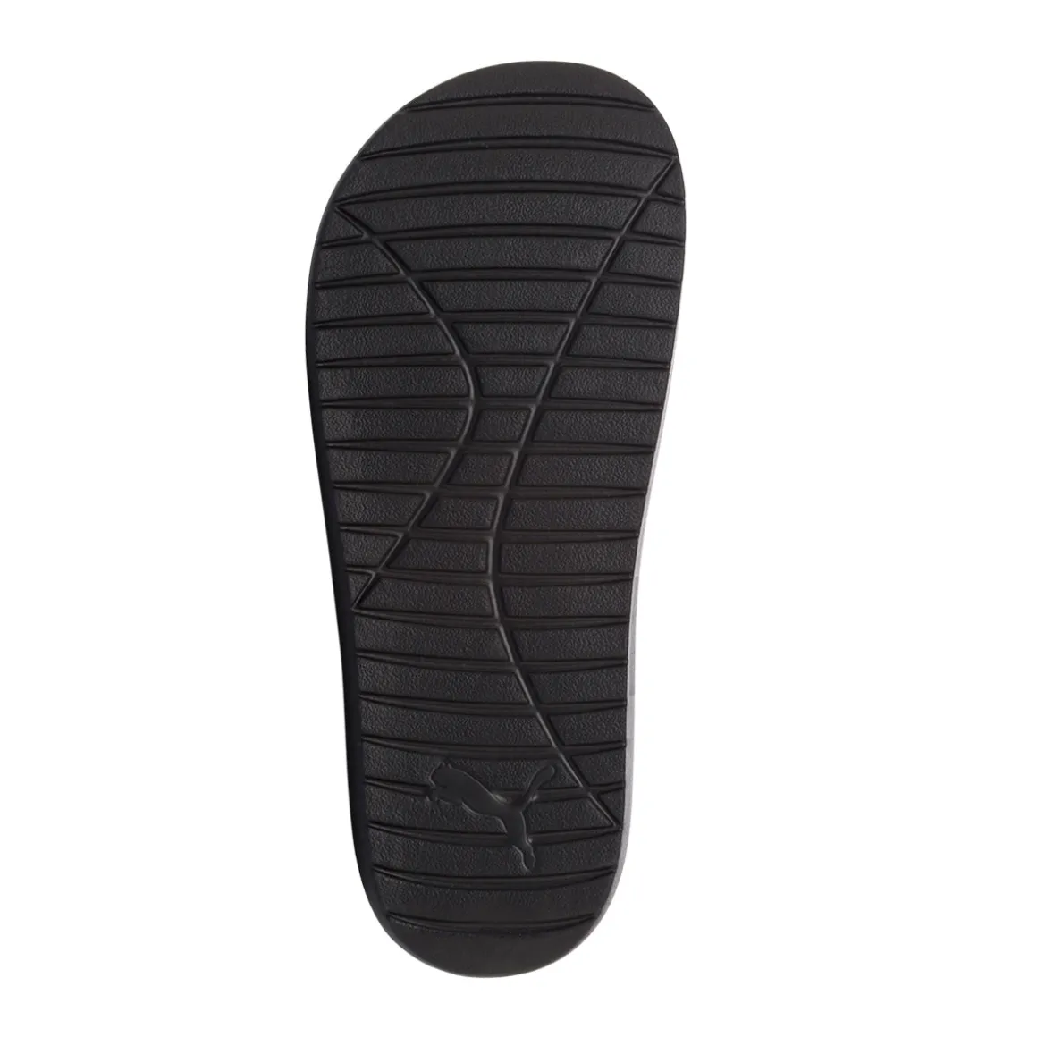 Ciabatte nere in gomma Unisex con logo Puma