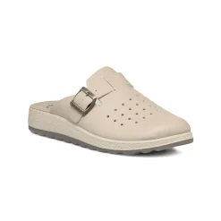 Ciabatte sanitarie beige da uomo con sottopiede anatomico Fly Flot