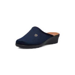 Ciabatte sanitarie effetto velluto blu da Donna Fly Flot